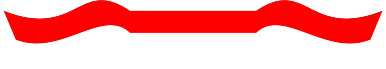 Red white ribbon indonesia independence illustration vector