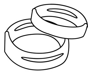 wedding ceremony coloring page illustration