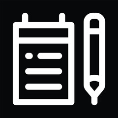Clipboard and Pencil Icon