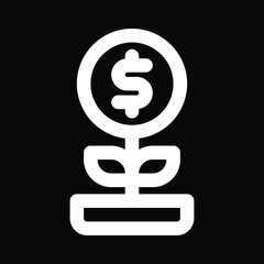 Plant with Dollar Sign Icon