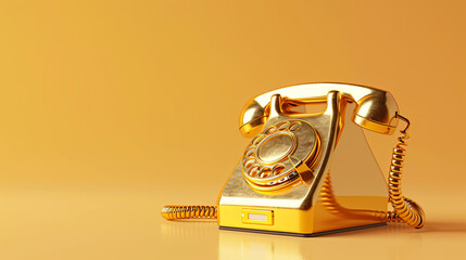 Gold Phone Business Communication