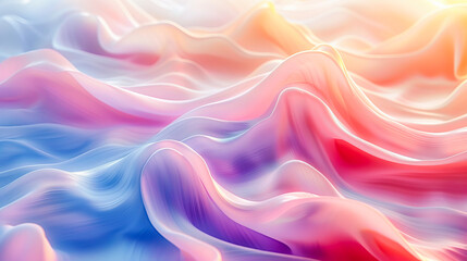 Obraz premium Abstract pastel color wave pattern flowing and glowing