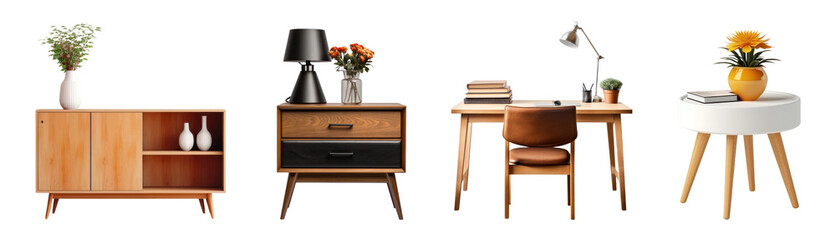 PNG Furniture for home decor  cut out element set