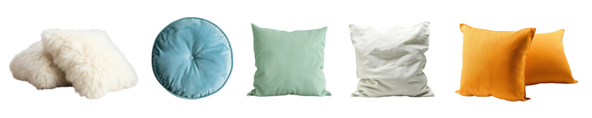 Furniture home interior png cut out element set