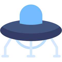 UFO, Spaceship, Alien, Unidentified Object, Spacecraft, Transportation Icon