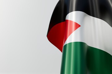 Palestine Flag Copy Space design 3d Illustration Stock Image 