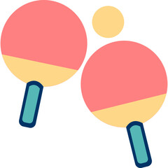 Table Tennis Icon Vector