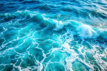 Fototapeta premium Vibrant Blue Ocean Texture