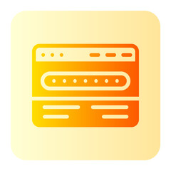Password gradient icon