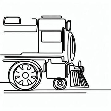 recommend clip art: silhouette train thin lines flat colors