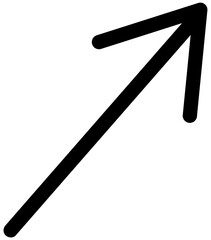 Arrow symbol.Arrow doodle icon .Hand drawing arrow icon .Arrow grunge symbol.Hand-drawn doodle arrow icon.Vector

