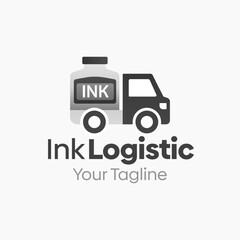 Ink Logistic Logo Vector Template Design. Good for Business, Startup, Agency, and Organization