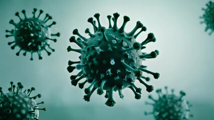 Virus Particles Floating in Air