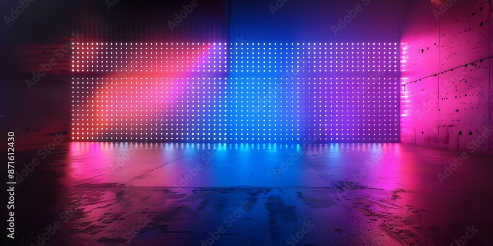 Aufkleber vibrant interactive led light display for modern product presentation and branding concepts
