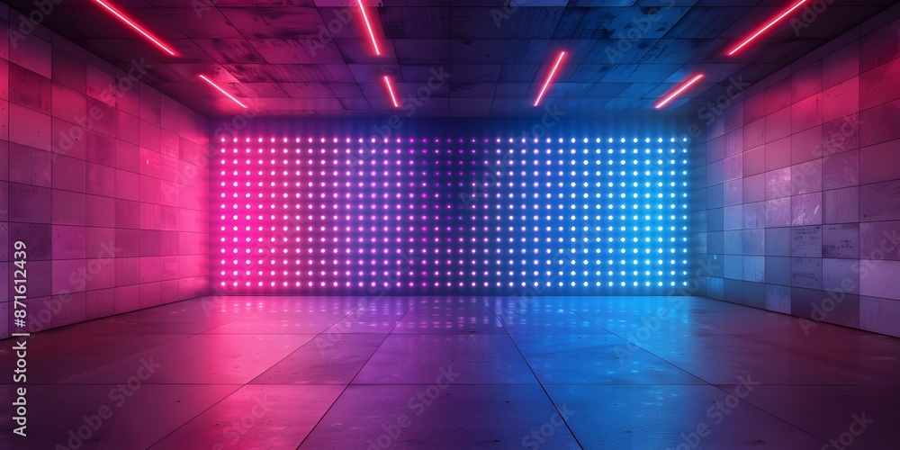 Aufkleber interactive led light display for modern product presentation backdrop