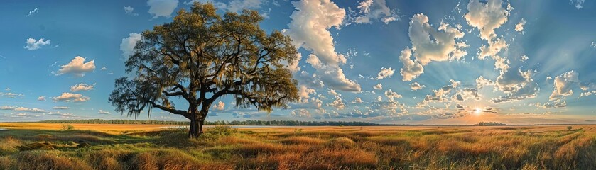 Natureinspired sleep, holographic savannah, peaceful sounds, serene rest