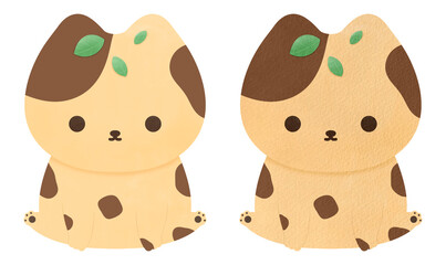 Cute Cat Cartoon illustration Cat Sitting Cartoon Kawaii Cat Character Cat Mascot