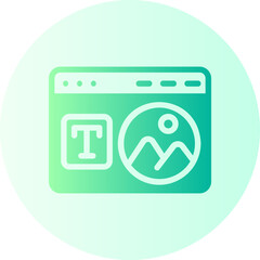 web design gradient icon