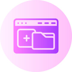 website builder gradient icon