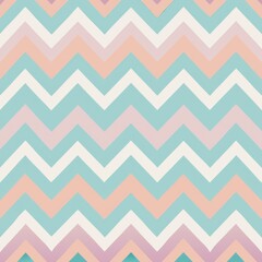 seamless pattern of pastel-toned chevron design for a soft look, Generative AI