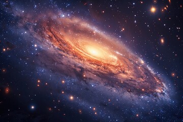 Naklejka premium space, stars, and galaxies