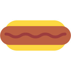 Hot Dog, Bread, Fast Food, Food, Fattening, Junk Food Icon