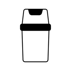 Trash can icon vector design template, icon eps vector illustration, isolated on white