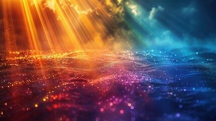 a beautiful and colorful abstract background with a blend of fire and water elements. 