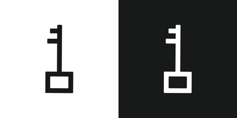 Access key line art icon for apps and website. Vector