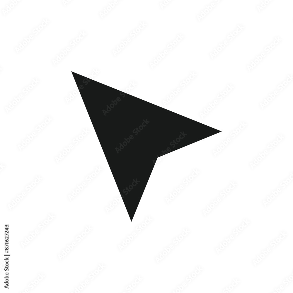 Poster cursor icon set apps and website. vector