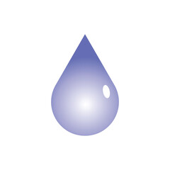 Water droplet symbol vector illustration