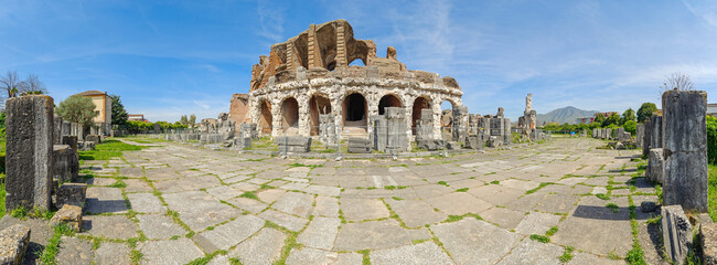 Capua, Italy - built even before the Colosseum and probably a model for it, the Amphitheatre of Capua is one the best preserved amphitheatre of the Roman times