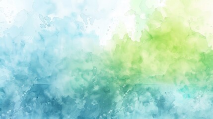 Obraz premium Abstract Watercolor Background with Blue and Green Hues.
