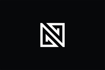 initial letter N Z iconic business abstract  creative minimal monochrome monogram symbol, letter S Z logo for finance business investment, corporate and real estate business