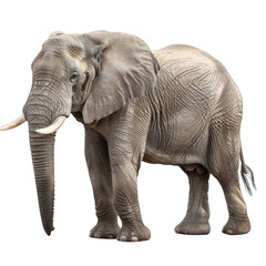 Obraz premium Portrait of Elephant in isolated on white and transparant background PNG