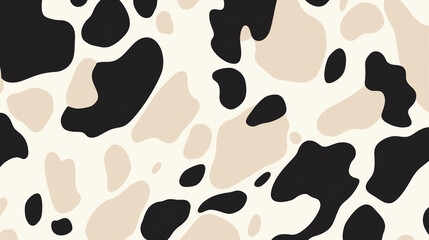 cow skin texture, a seamless pattern of cow spots