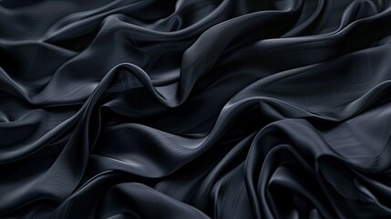 Fototapeta premium Abstract black backdrop with a smooth surface, perfect for artistic and creative visuals