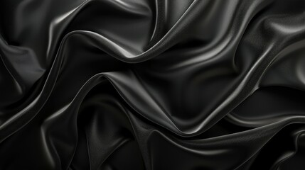 Fototapeta premium Abstract black backdrop with a smooth surface, perfect for artistic and creative visuals