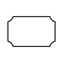 Vintage frame vector icon set. Tag illustration sign collection. label symbol.