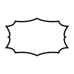 Vintage frame vector icon set. Tag illustration sign collection. label symbol.