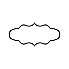 Vintage frame vector icon set. Tag illustration sign collection. label symbol.