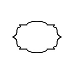 Vintage frame vector icon set. Tag illustration sign collection. label symbol.