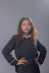 Asian Woman Face, Close-Up Shoot.