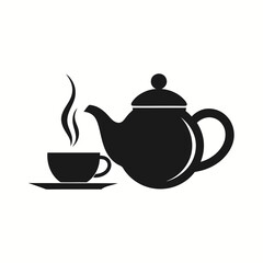 
     Tea house logo vector illustration.
