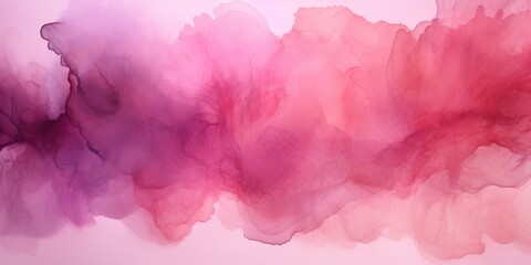 Fototapeta premium Abstract Pink Watercolor Painting