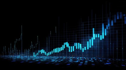 investment financial data profit on growth money diagram background