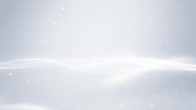 Clean and modern white-grey wave design for technology presentations.