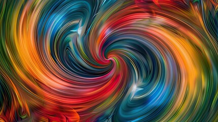 Fototapeta premium Vibrant swirls of abstract colors in motion