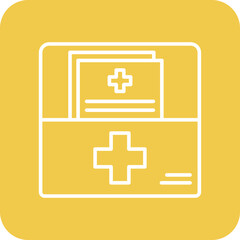 Obraz premium Medical file Icon