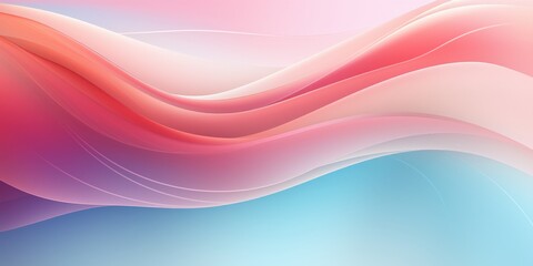 Fototapeta premium Abstract Waves with Pink and Blue Hues